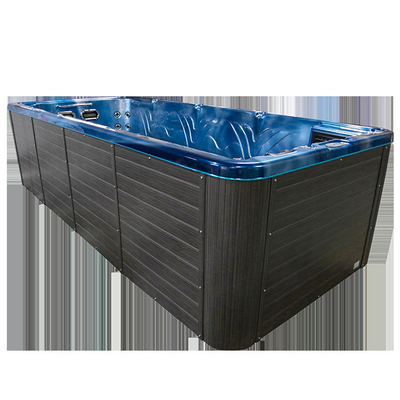 5 Meter Desain Baru Acrylic Tak Berujung Kolam Renang Outdoor Swim Spa Hot Tub