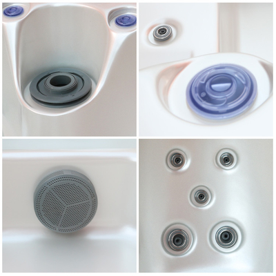 American Aristech Akrilik 5 Orang Pijat Hot Tub Dengan Kontrol Balboa Dan Lampu Bawah Air yang Berkilau