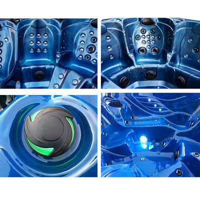 Self-standing Smart 5 orang hot tub Dengan aliran tinggi jet / WiFi / Bluetooth Speaker Dan Balboa System