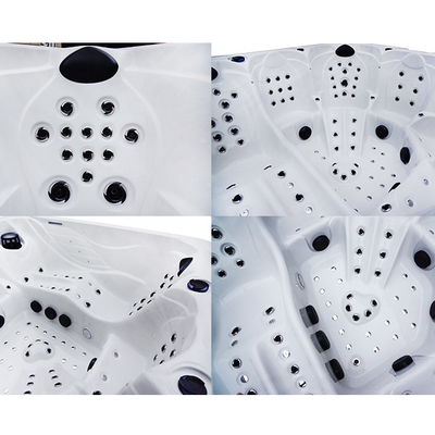 Self-standing Smart 5 orang hot tub Dengan aliran tinggi jet / WiFi / Bluetooth Speaker Dan Balboa System