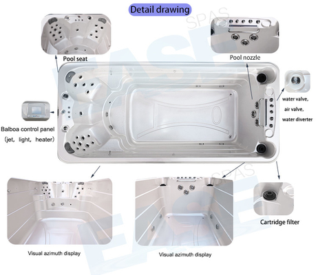 Endless Turbine Swim Spa Untuk Jacuzzi 27PCS Total Jet