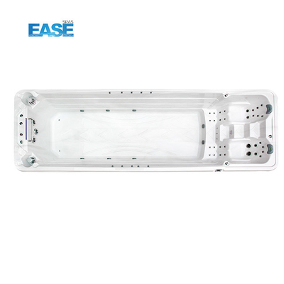 Acrylic Spa Tub Hydropool Swimspa Hot Massage Tube dengan Jet Aliran Tinggi untuk Relaksasi Spa Rumah di Luar Ruangan