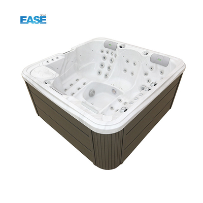 White Outdoor Spa Hot Tub Acrylic Spa Balboa Sistem 54 Total Jet