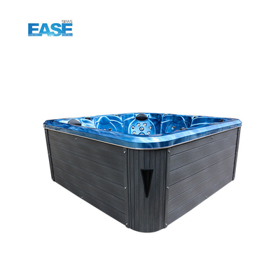 Outdoor White Massage Spa Hot Tub 124Pcs Total Jets 1 recliner