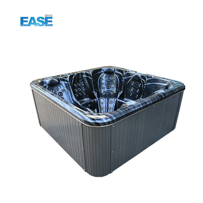 Outdoor White Massage Spa Hot Tub 124Pcs Total Jets 1 recliner