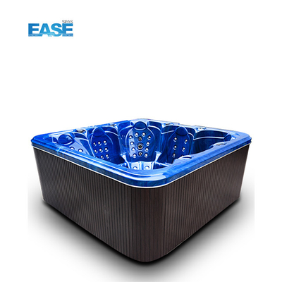 Outdoor White Massage Spa Hot Tub 124Pcs Total Jets 1 recliner