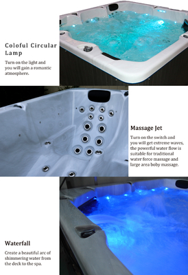 3 tempat duduk 2 lounge spa pijat hot tub kapasitas air 1800L