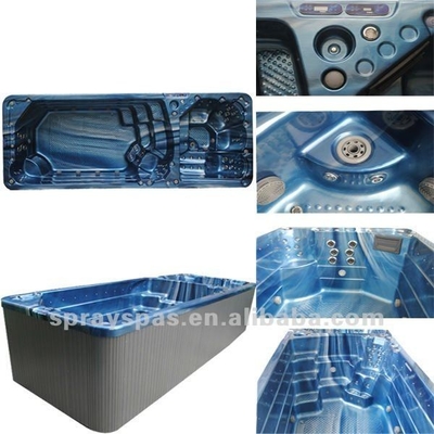 Outdoor To Endless Swimming Spa Pool Dengan Sistem Balboa 66pcs Jet