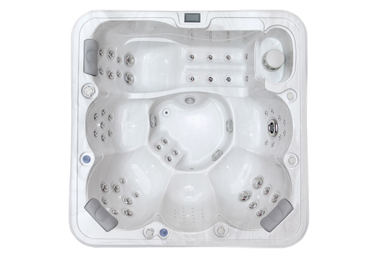 Jacuzzi Outdoor Swimming Spa Acrylic Massage Bak Mandi Bersih Sendiri Spa Pool Untuk 6 Orang