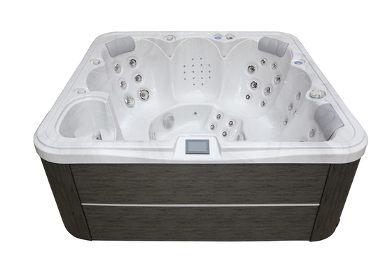 Jacuzzi Outdoor Swimming Spa Acrylic Massage Bak Mandi Bersih Sendiri Spa Pool Untuk 6 Orang
