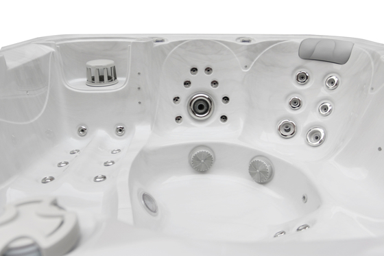 Jacuzzi Outdoor Swimming Spa Acrylic Massage Bak Mandi Bersih Sendiri Spa Pool Untuk 6 Orang
