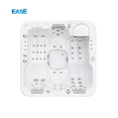 2 Lounge 2 kursi mandi pijat dengan acrylic shell dalam marmer putih dan kapasitas spa