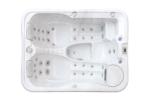 E-372D Acrylic Whirlpool Massage Outdoor Spa Tub Balboa Swim Spa untuk 3 Orang
