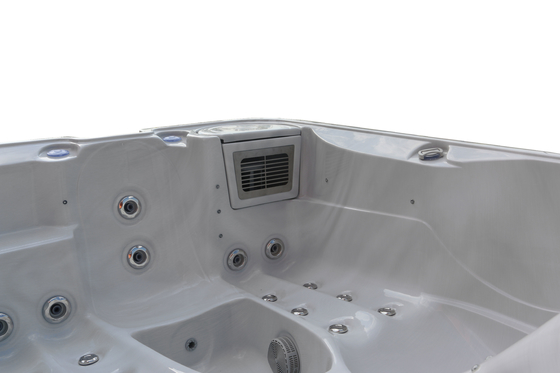 E-372D Acrylic Whirlpool Massage Outdoor Spa Tub Balboa Swim Spa untuk 3 Orang