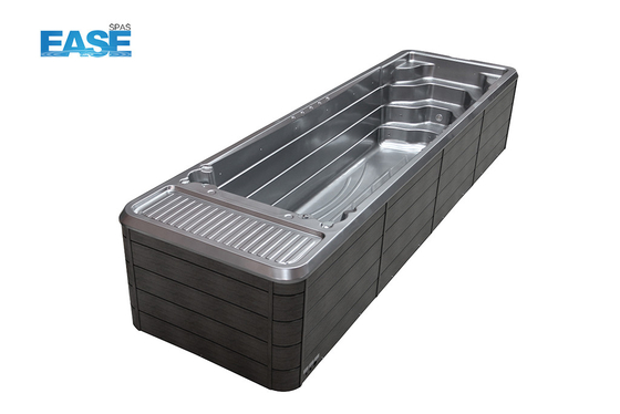 Air Terapi Spa Kolam Renang Taman Luar Ruangan Acrylic Endless Swim Spa Dijual