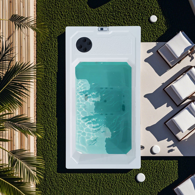2 Orang Acrylic Rectangle Ice Tub Atlet Terapi Cold Dip dengan Chiller