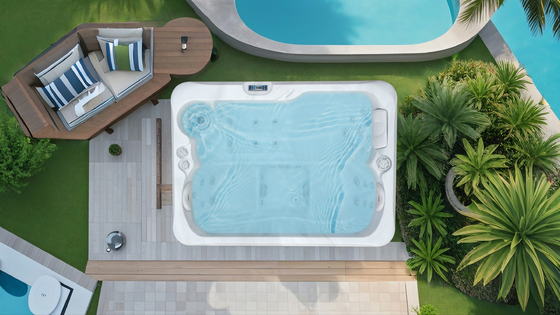 Spa Luar Ruang Relaksasi Kolam Renang Taman Renang Pijat Hot Tub