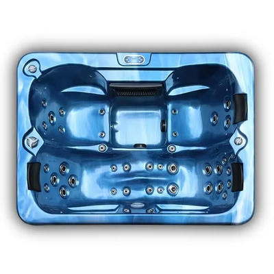 250kg Hot tub persegi panjang dengan Circulation Pump Filter Chiller dan Underwater Light
