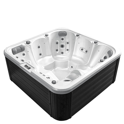 Spa Air Panas Akrilik Luar Ruangan Disesuaikan Spa Air Panas Jacuzzi Luar Ruang 6 Orang Spa Pijat Air Panas Dengan Lampu Led
