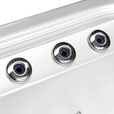 Spa Air Panas Akrilik Luar Ruangan Disesuaikan Spa Air Panas Jacuzzi Luar Ruang 6 Orang Spa Pijat Air Panas Dengan Lampu Led