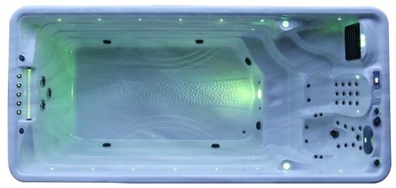 Kolam renang mewah tanpa akhir untuk taman Whirlpool Spa bak dengan jet udara Swim Spa untuk outdoor