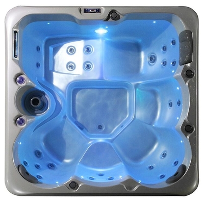 Bak air panas luar mewah untuk 5 orang dengan Whirlpool Pijat Bak mandi akrilik dengan speaker Bluetooth