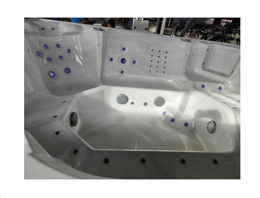 Ocean Wave Akrilik Putih Murni Banyu Luar Ruang SPA Tub