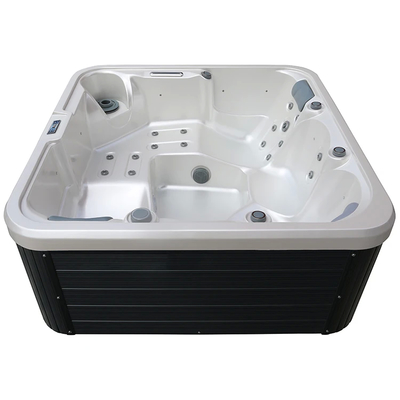 Menyenangkan 3 orang persegi panjang hot tub dengan lampu LED dan 1pc filter