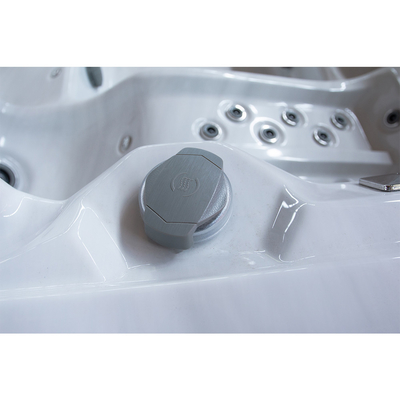 8-Person 600-Gallon Kapasitas persegi panjang Acrylic Hot Tub dengan 73 Jet dan 16 Air Jets