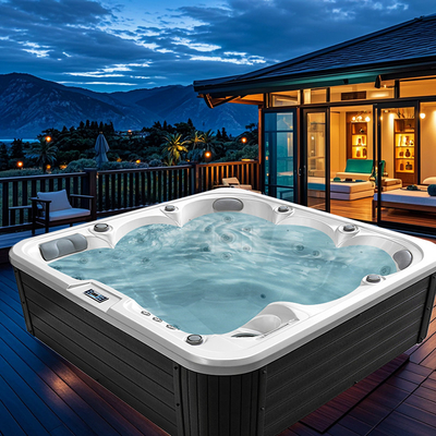 Ruang Terbuka Acrylic Hydro Spa Bath Home Relax Sauna Steam Hot Tub