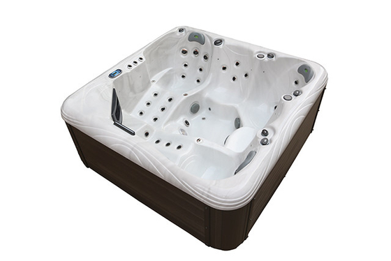 Kolam Renang Luar Ruangan Hidroterapi Sauna Pijat Hot Tub Dengan Sistem Pemanasan