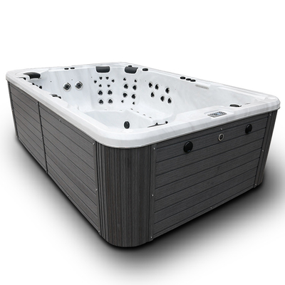 Luxury 8 Kursi Balboa Acrylic Whirlpool Swim Spa Pijat Luar Ruangan Kolam Renang Tak Berujung