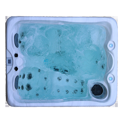 2 Launges Acrylic Hot Tub Whirlpool Bathtub Pijat Spa Luar Ruangan
