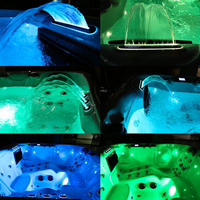 6 Orang Air Jet Whirlpool Massage Outdoor Hot Tub Dengan Pompa Hidroterapi