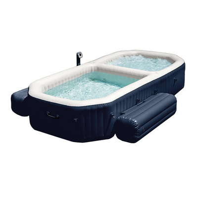 4-6 Orang Inflatable Spa Hot Tub Bathtub Spa Inflatable Suhu Dapat Disesuaikan