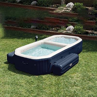 4-6 Orang Inflatable Spa Hot Tub Bathtub Spa Inflatable Suhu Dapat Disesuaikan