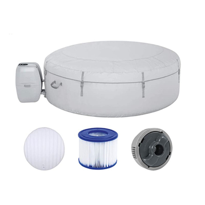Logo Disesuaikan 6 Orang Spa Hot Tub Round Spa Tub Untuk Outdoor