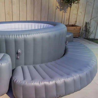 1.80m 4 People Air Jets Inflatable Spa Tub Portable Hot Tub Untuk Outdoor