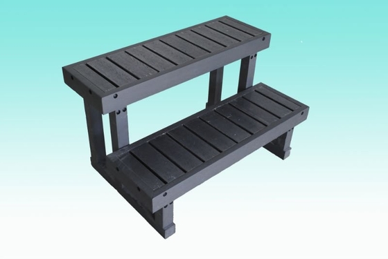 Aksesoris Spa Luar Ruangan Hot Tub 2 Tier Step Plastic Walk In Steps