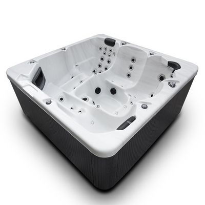 5 Orang Ukuran Besar Acrylic Hydro Massage Bathtub Hot Tub Spa Dengan Nozel Gelembung Udara