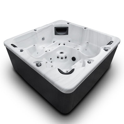 5 Orang Ukuran Besar Acrylic Hydro Massage Bathtub Hot Tub Spa Dengan Nozel Gelembung Udara
