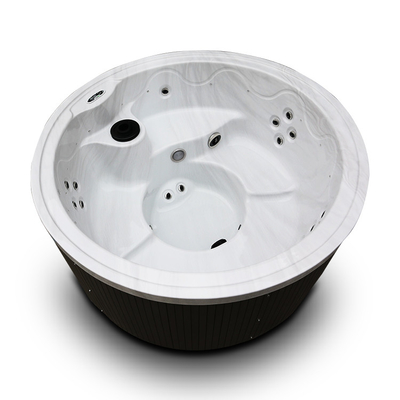 1200L 5 Orang Hot Tub Aristech Acrylic Bentuk Bulat Whirlpool Jacuzzi Spa Tub