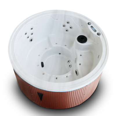 1200L 5 Orang Hot Tub Aristech Acrylic Bentuk Bulat Whirlpool Jacuzzi Spa Tub