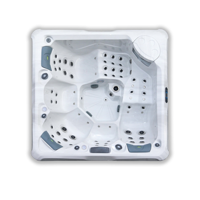 Spa Pijat Hidro Luar Ruangan Nyaman Hot Tub Whirlpool Bathtub Dengan 5 Kursi