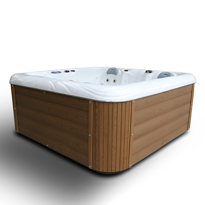 Spa Luar Ruangan 4 Orang Hot Tub Backyard Swim Spa Whirlpool Massage Untuk Jacuzzi