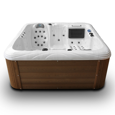 Jacuzzi Luar Ruang Acrylic Massage Spa Bak mandi untuk 4 Orang untuk hidroterapi relaksasi