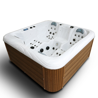 Jacuzzi Luar Ruang Acrylic Massage Spa Bak mandi untuk 4 Orang untuk hidroterapi relaksasi