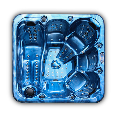 2.2m Pijat Luar Ruangan Hot Tub Whirlpool Spa Bathtub Untuk 6 Orang
