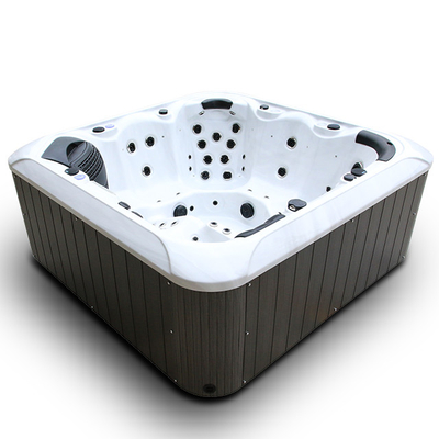 6 Kursi Rumah Tangga Pearl White Whirlpool Spa Bathtub Outdoor Hot Tubs