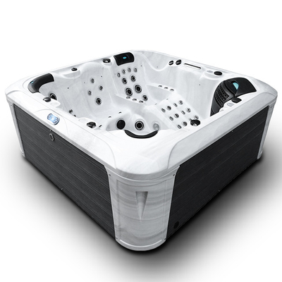 6 Kursi Rumah Tangga Pearl White Whirlpool Spa Bathtub Outdoor Hot Tubs